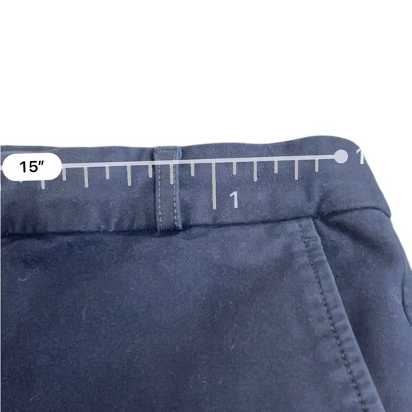 Banana Republic Navy Blue Ryan Crop Mid-rise Straight Leg Pant Size 10 - Picture 12 of 14